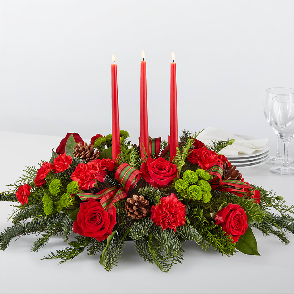 By the Candlelight Centerpiece – Homestead Flower Company Inc, Homestead FL