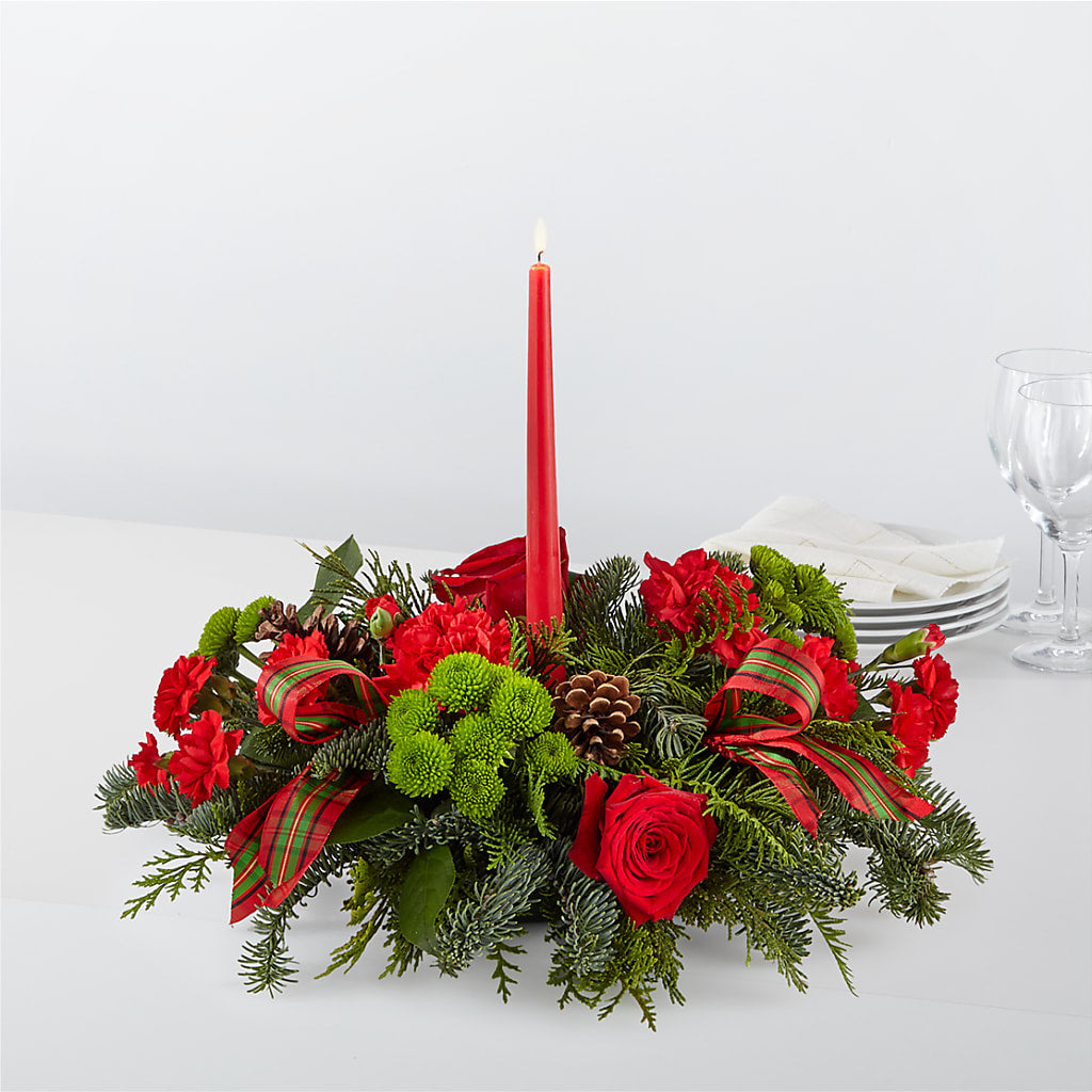 By the Candlelight Centerpiece – Homestead Flower Company Inc, Homestead FL
