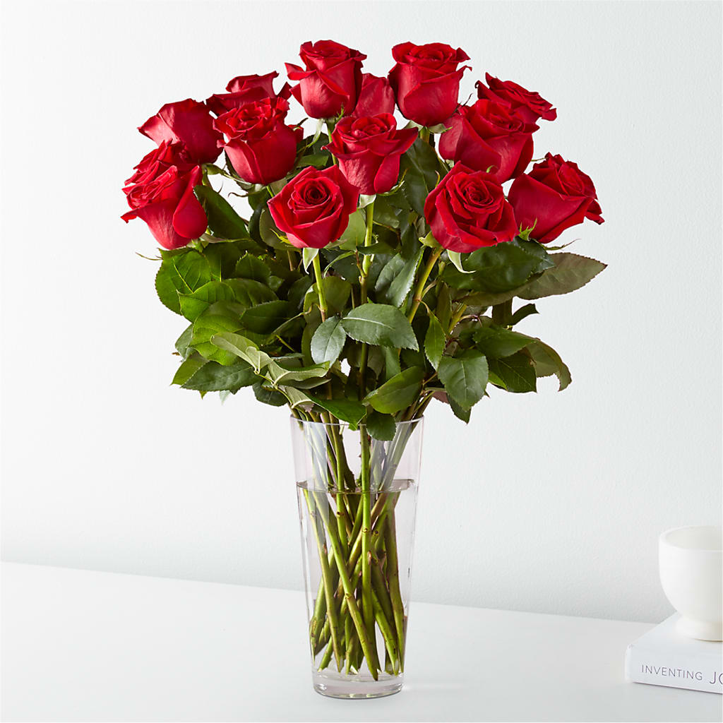 Long Stem Red Rose Bouquet – Homestead Flower Company Inc, Homestead FL