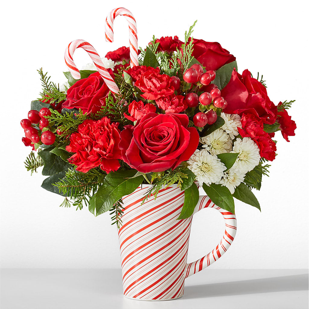 Peppermint Swirl Mug – Homestead Flower Company Inc, Homestead FL