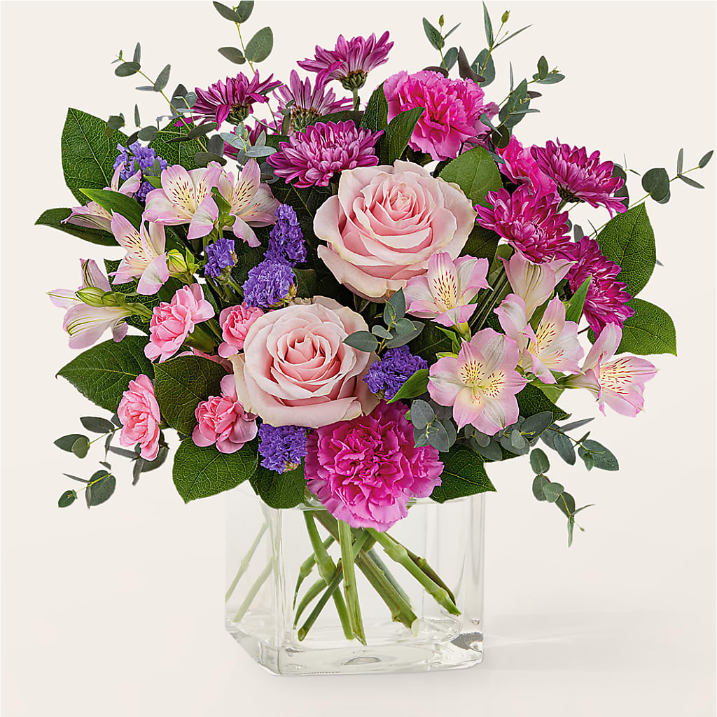 Rosy Radiance Bouquet – Homestead Flower Company Inc, Homestead FL