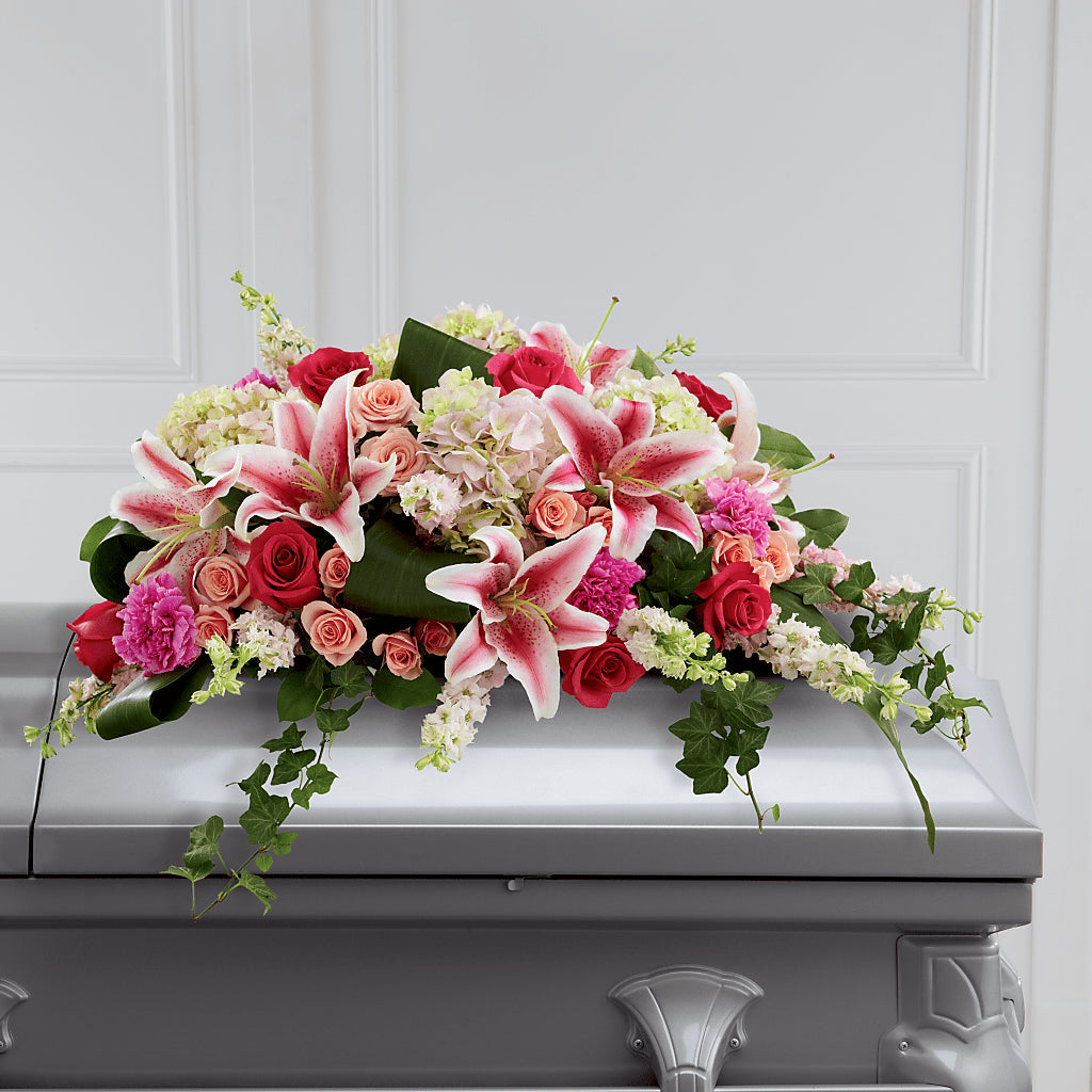 Splendid Grace Casket Spray – Homestead Flower Company Inc, Homestead FL