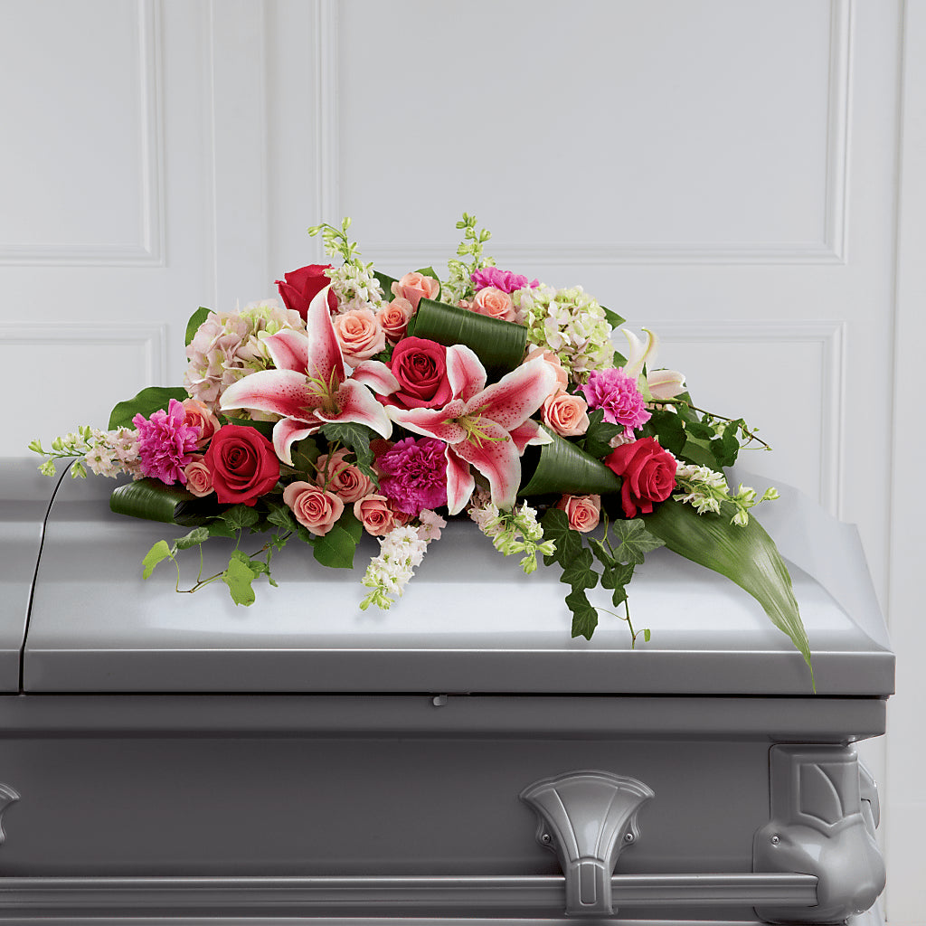 Splendid Grace Casket Spray – Homestead Flower Company Inc, Homestead FL