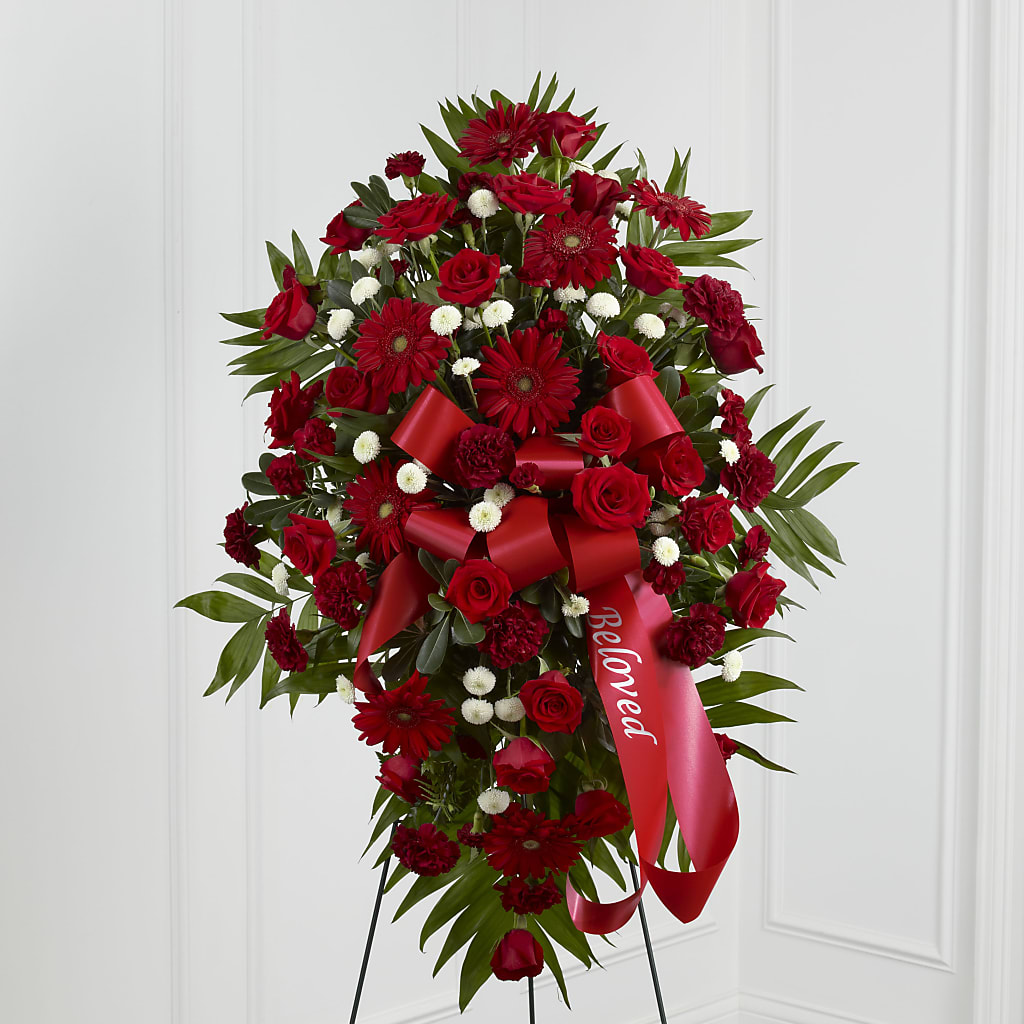 Treasured Memories Standing Spray – Homestead Flower Company Inc, Homestead FL