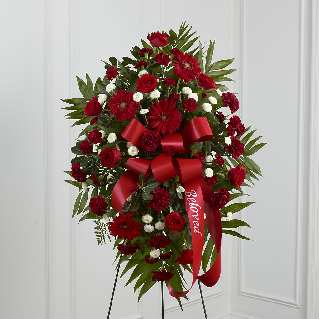 Treasured Memories Standing Spray – Homestead Flower Company Inc, Homestead FL