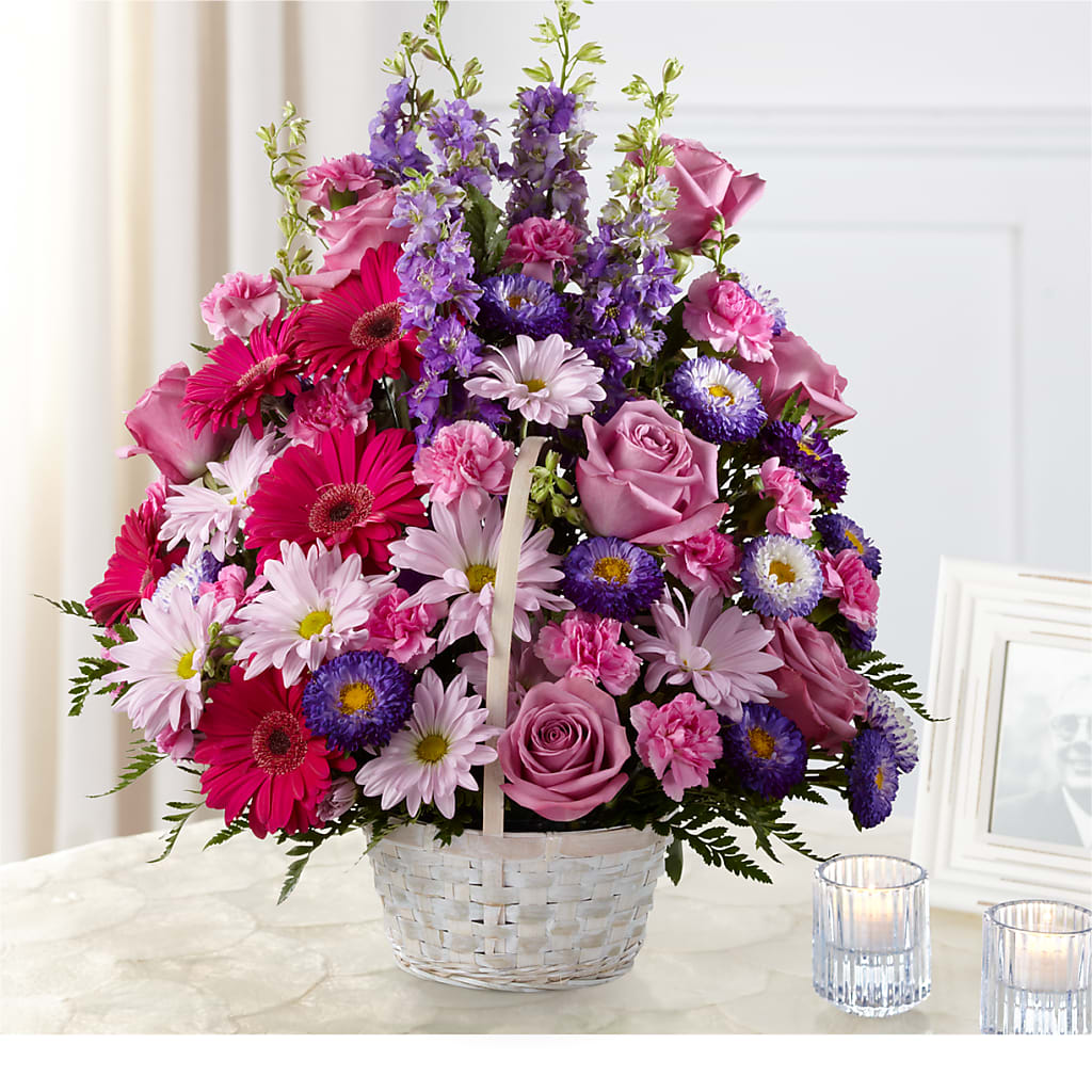 Pastel Peace Basket – Homestead Flower Company Inc, Homestead FL