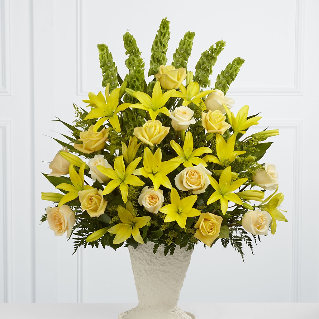 Golden Memories Arrangement – Homestead Flower Company Inc, Homestead FL