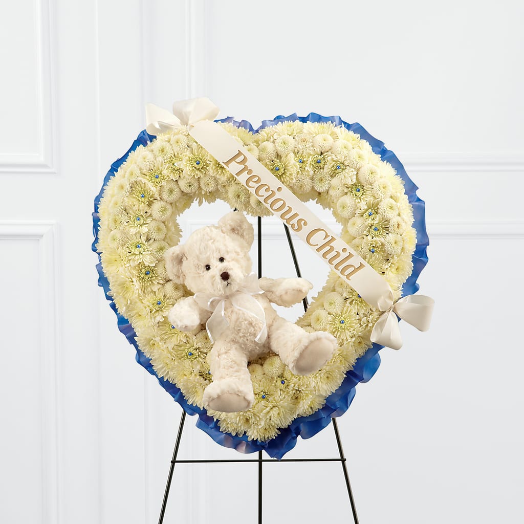 Precious Child Standing Heart – Homestead Flower Company Inc, Homestead FL