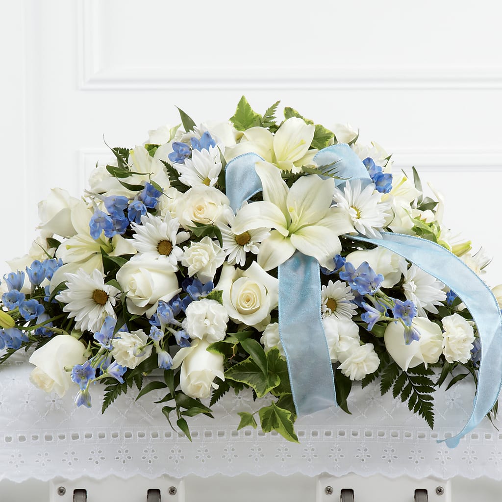 Tender Treasure Casket Spray – Homestead Flower Company Inc, Homestead FL