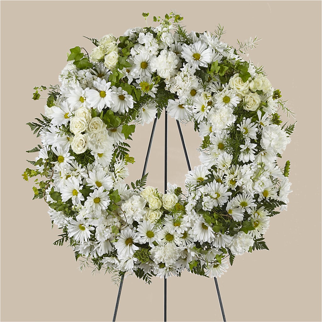 Faithful Wishes Wreath – Homestead Flower Company Inc, Homestead FL