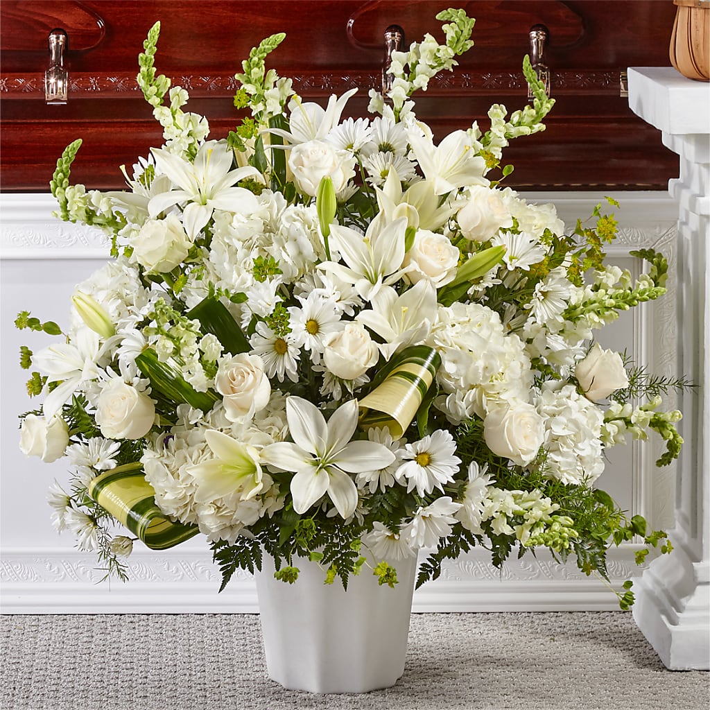 Thoughts of Tranquility Floor Basket – Homestead Flower Company Inc, Homestead FL