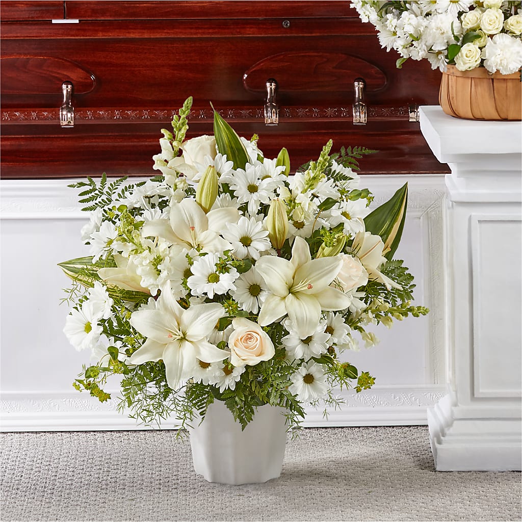 Thoughts of Tranquility Floor Basket – Homestead Flower Company Inc, Homestead FL