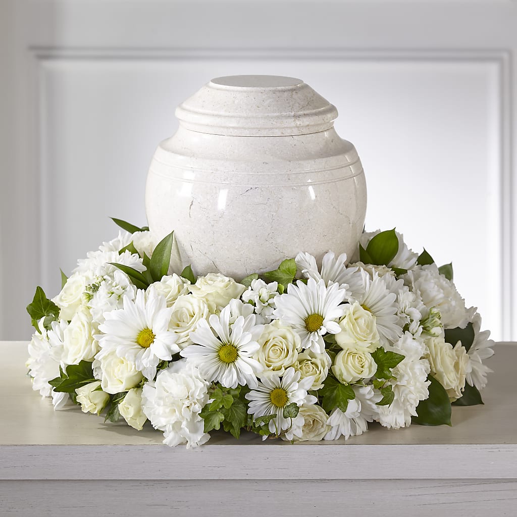 Ivory Gardens Cremation Adornment – Homestead Flower Company Inc, Homestead FL