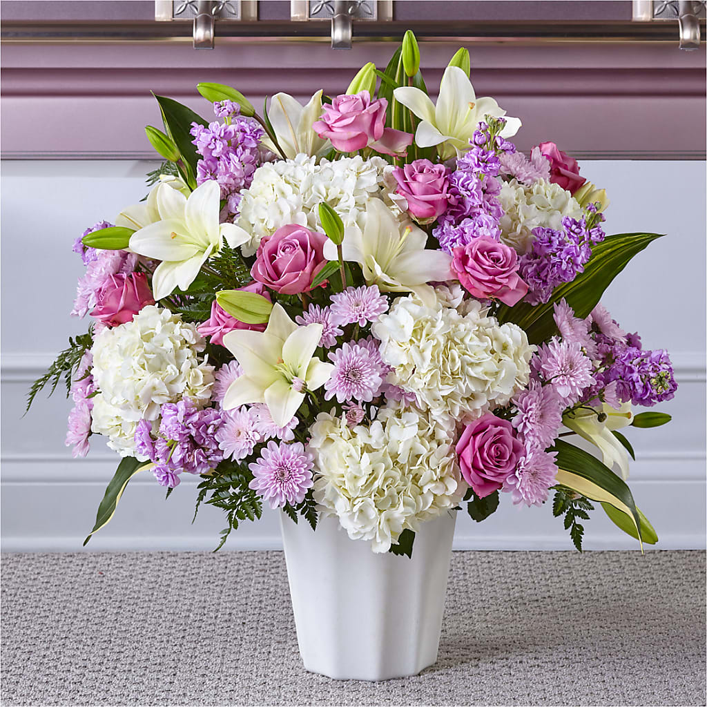 Heaven Sent Floor Basket – Homestead Flower Company Inc, Homestead FL