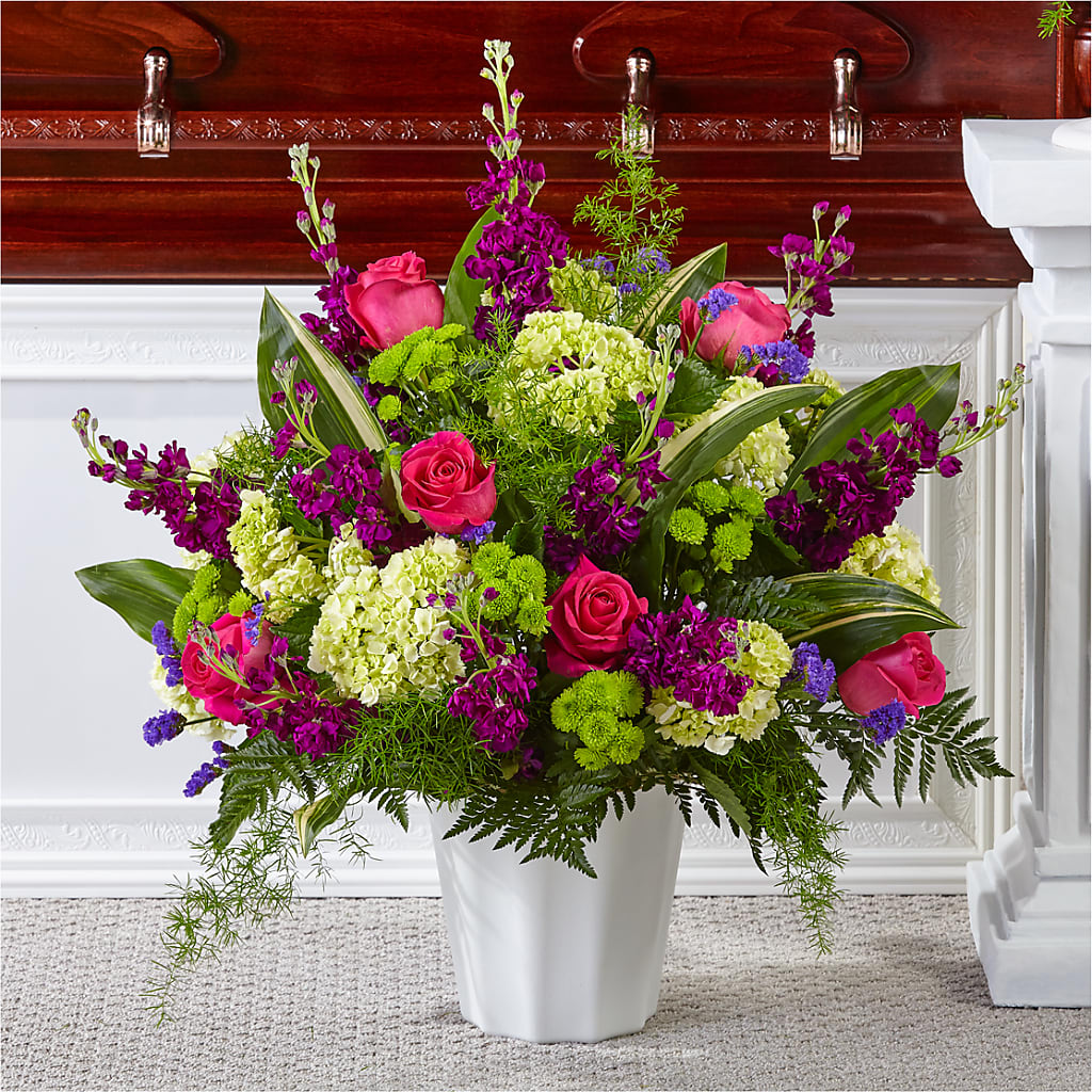 Beautiful Horizons Floor Basket – Homestead Flower Company Inc, Homestead FL