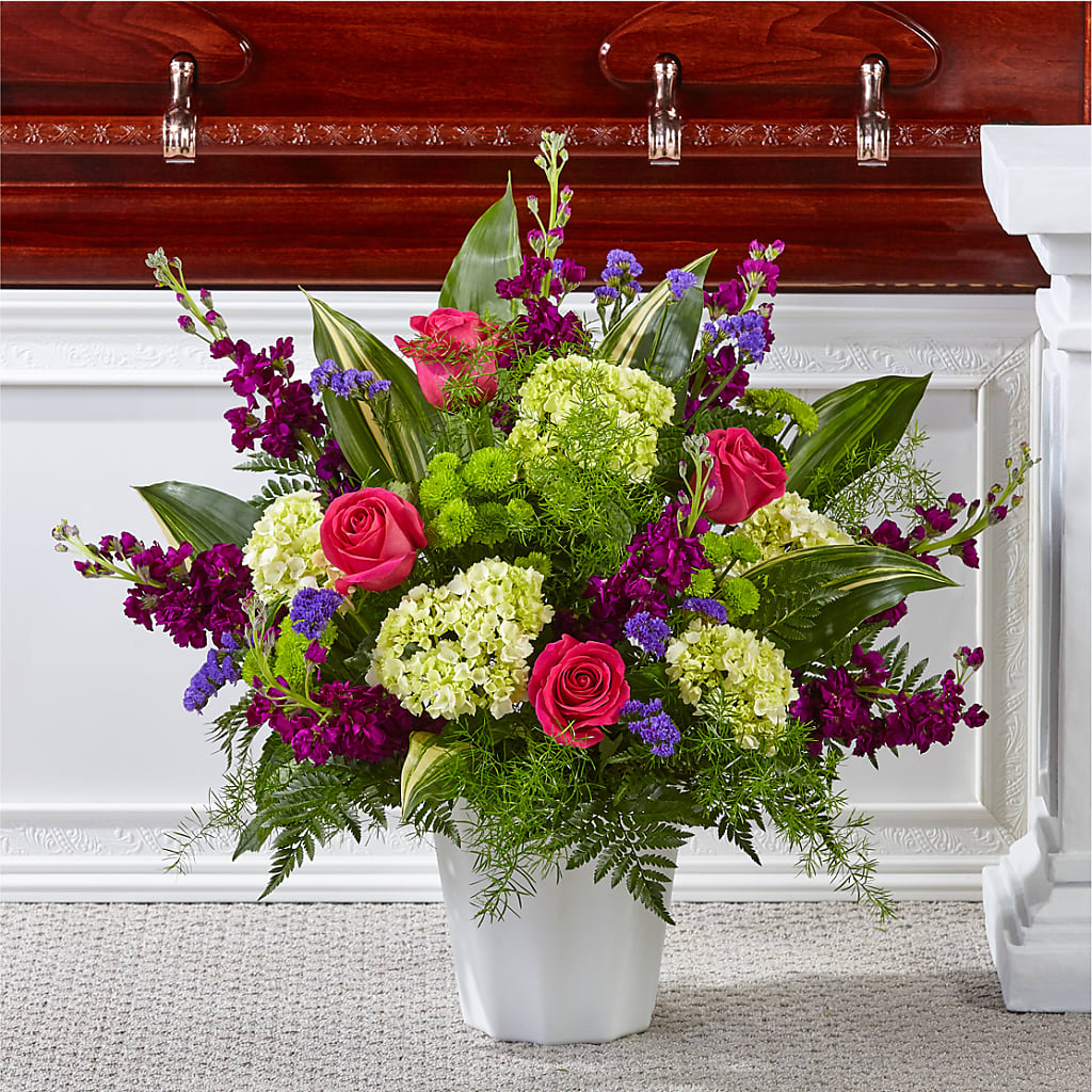 Beautiful Horizons Floor Basket – Homestead Flower Company Inc, Homestead FL