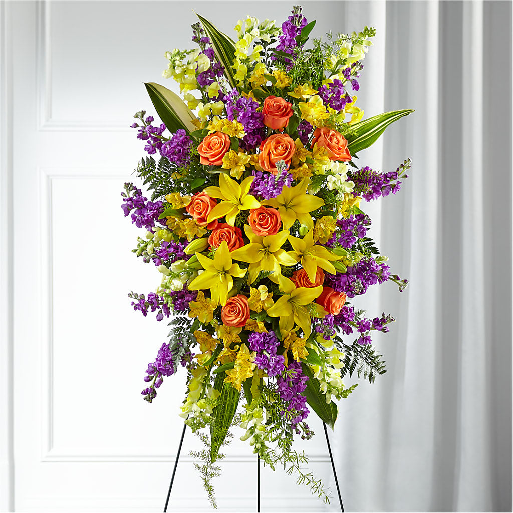 Thoughtful Prayers Standing Spray – Homestead Flower Company Inc, Homestead FL