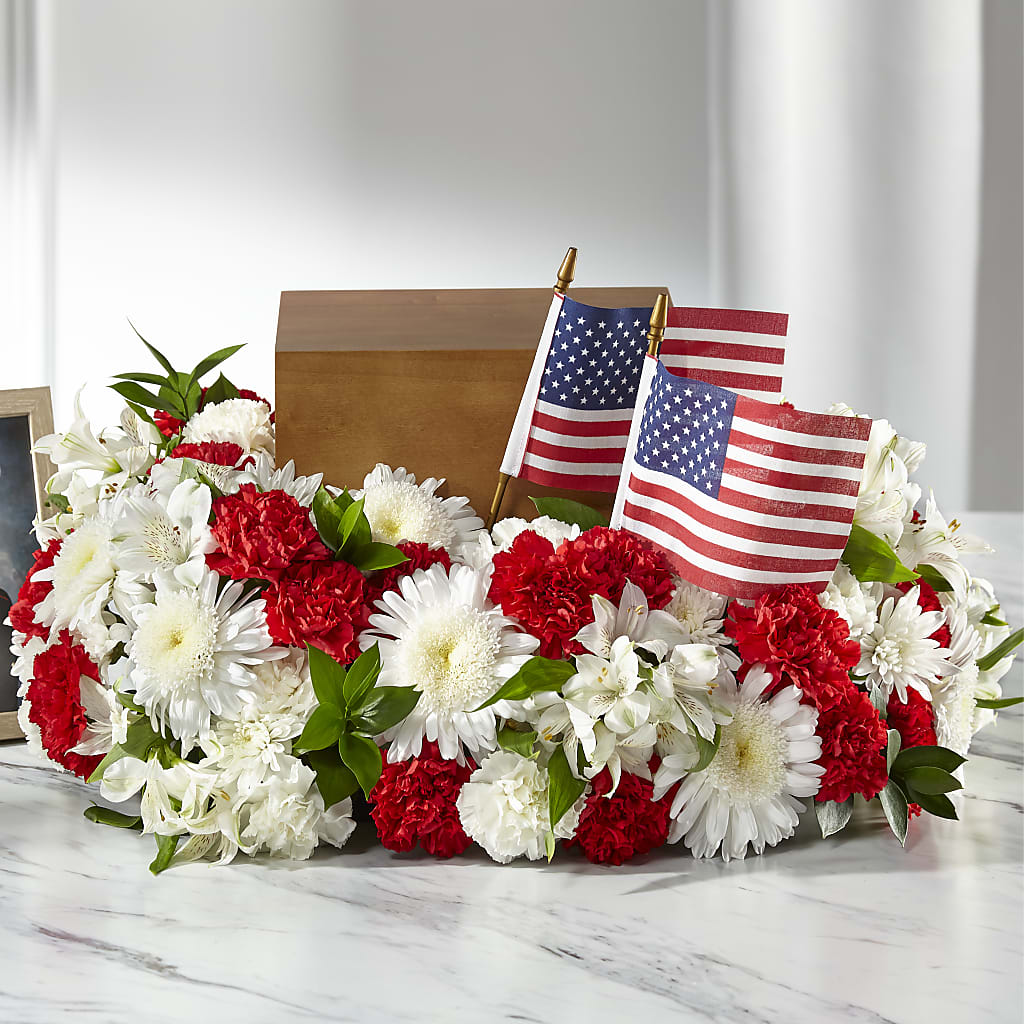 Spirit of Patriotism Cremation Adornment – Homestead Flower Company Inc, Homestead FL