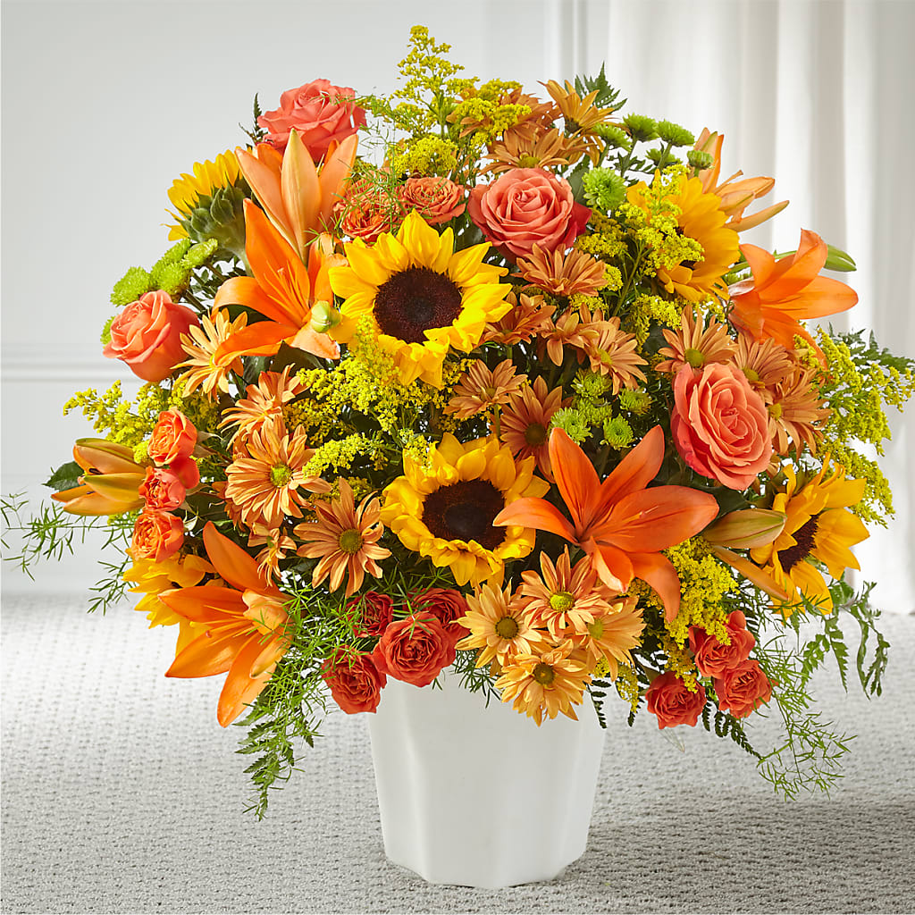 Harvest Thoughts Floor Basket – Homestead Flower Company Inc, Homestead FL