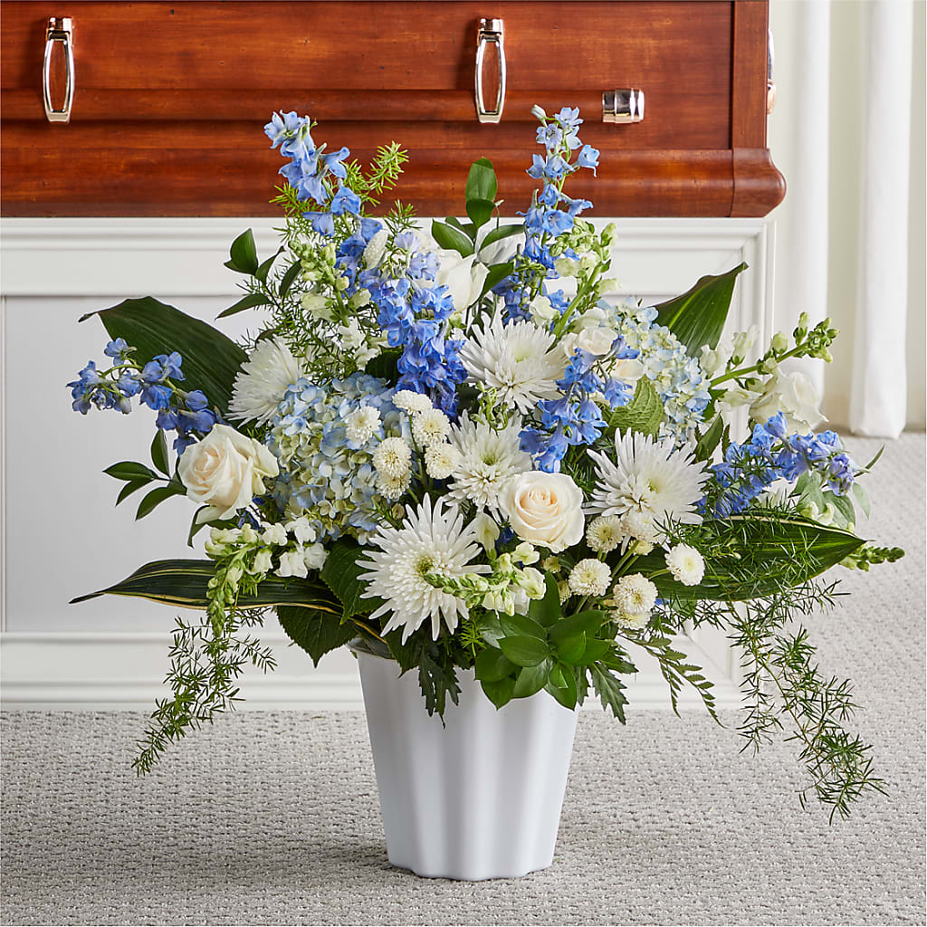 Everlasting Memories Floor Basket – Homestead Flower Company Inc, Homestead FL