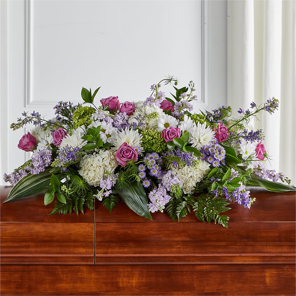 Meadows of Serenity Casket Spray – Homestead Flower Company Inc, Homestead FL
