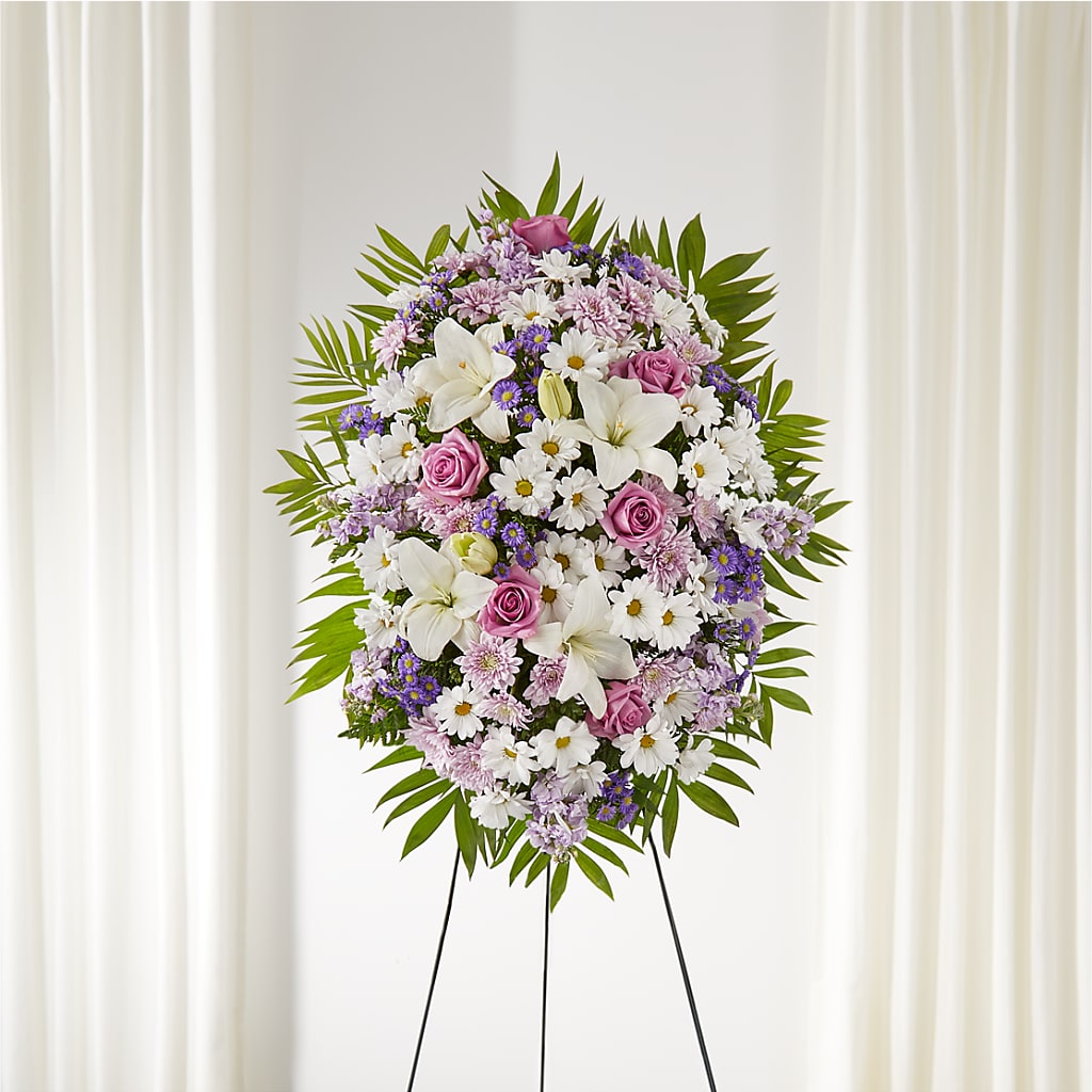 Surrounded by Love Standing Spray – Homestead Flower Company Inc, Homestead FL