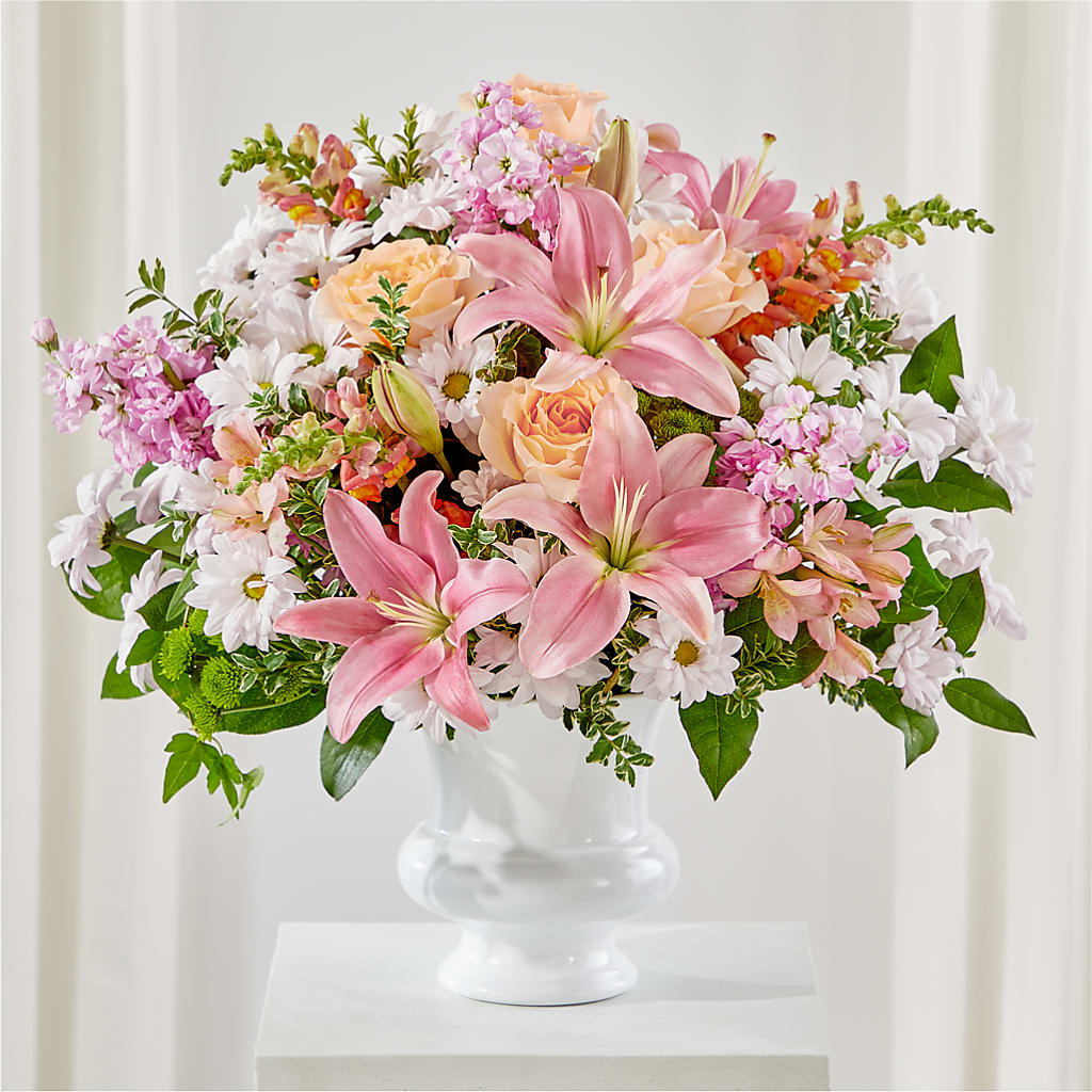 Heartfelt Gesture Urn Arrangement – Homestead Flower Company Inc, Homestead FL