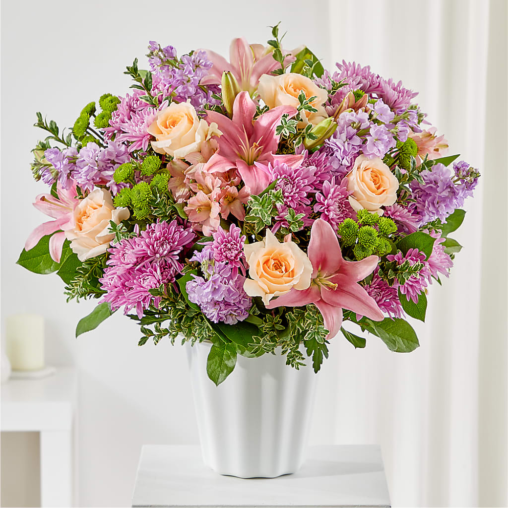 Supportive Embrace Tabletop Basket – Homestead Flower Company Inc, Homestead FL