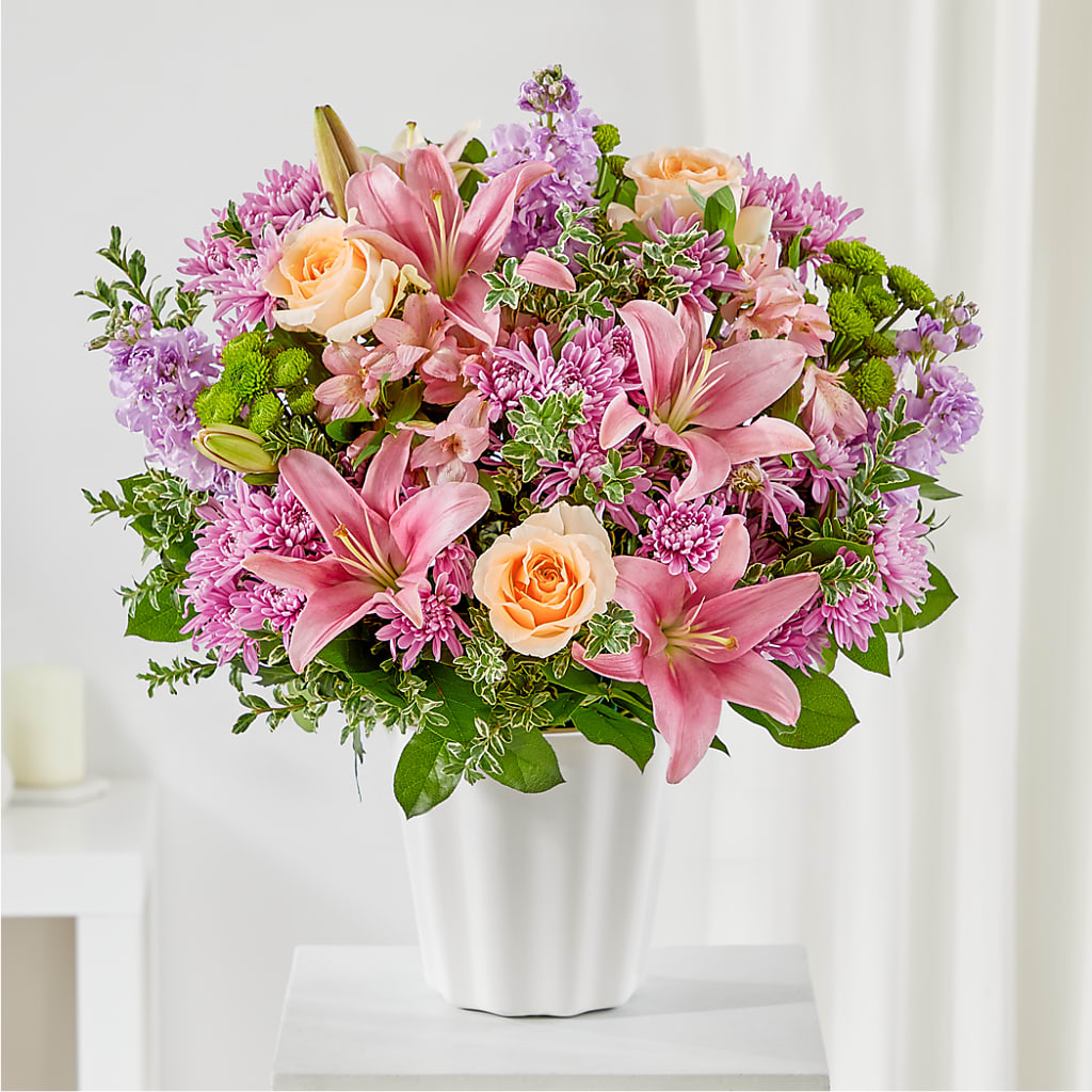 Supportive Embrace Tabletop Basket – Homestead Flower Company Inc, Homestead FL