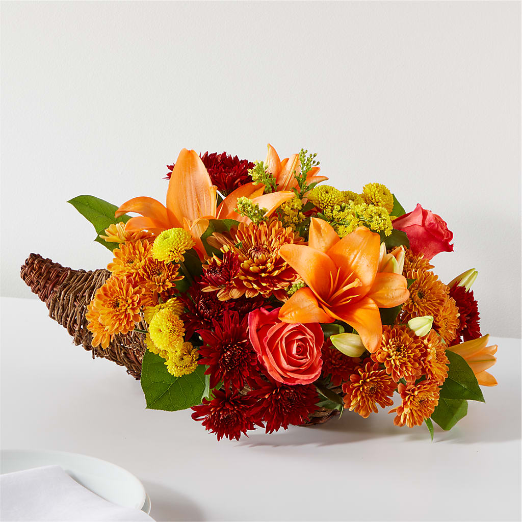 Bouquet of Blessings Cornucopia – Homestead Flower Company Inc, Homestead FL
