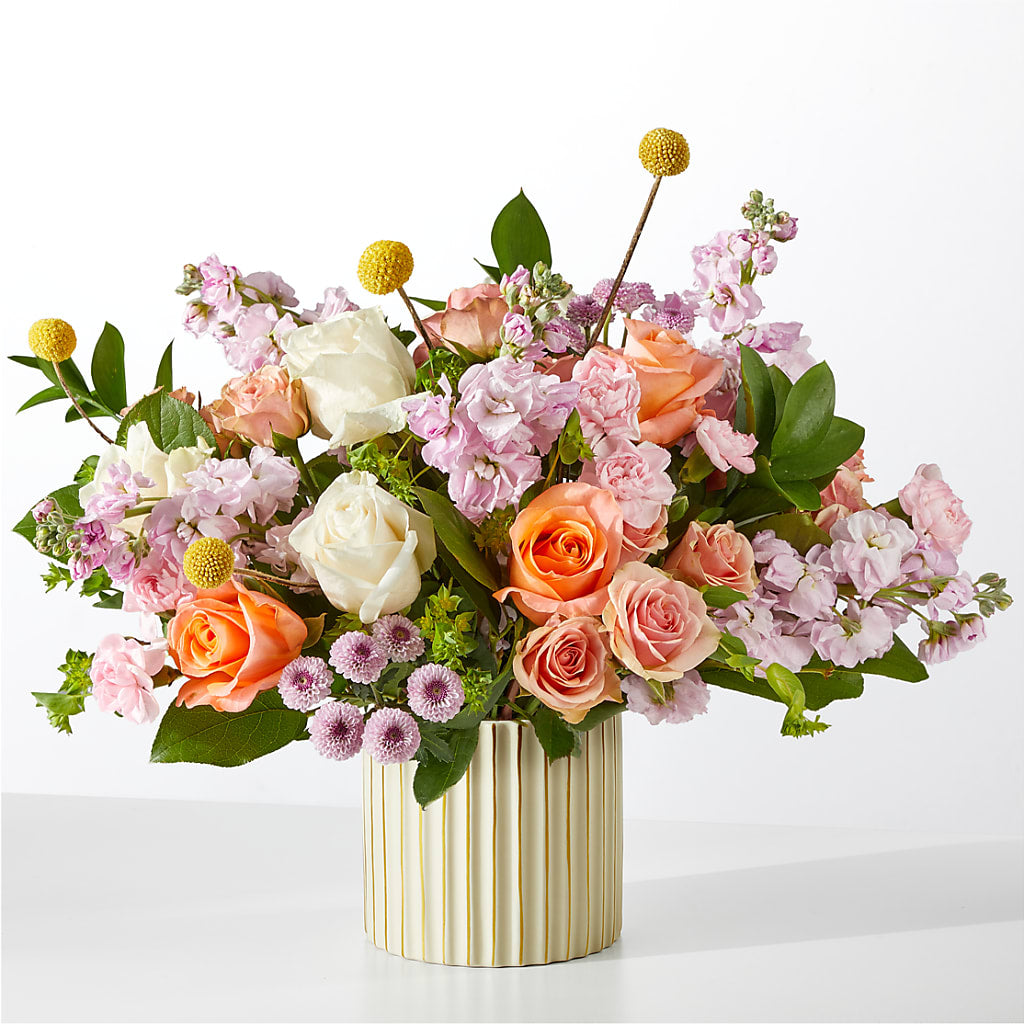 French Market Bouquet with Ivory Vase – Homestead Flower Company Inc, Homestead FL