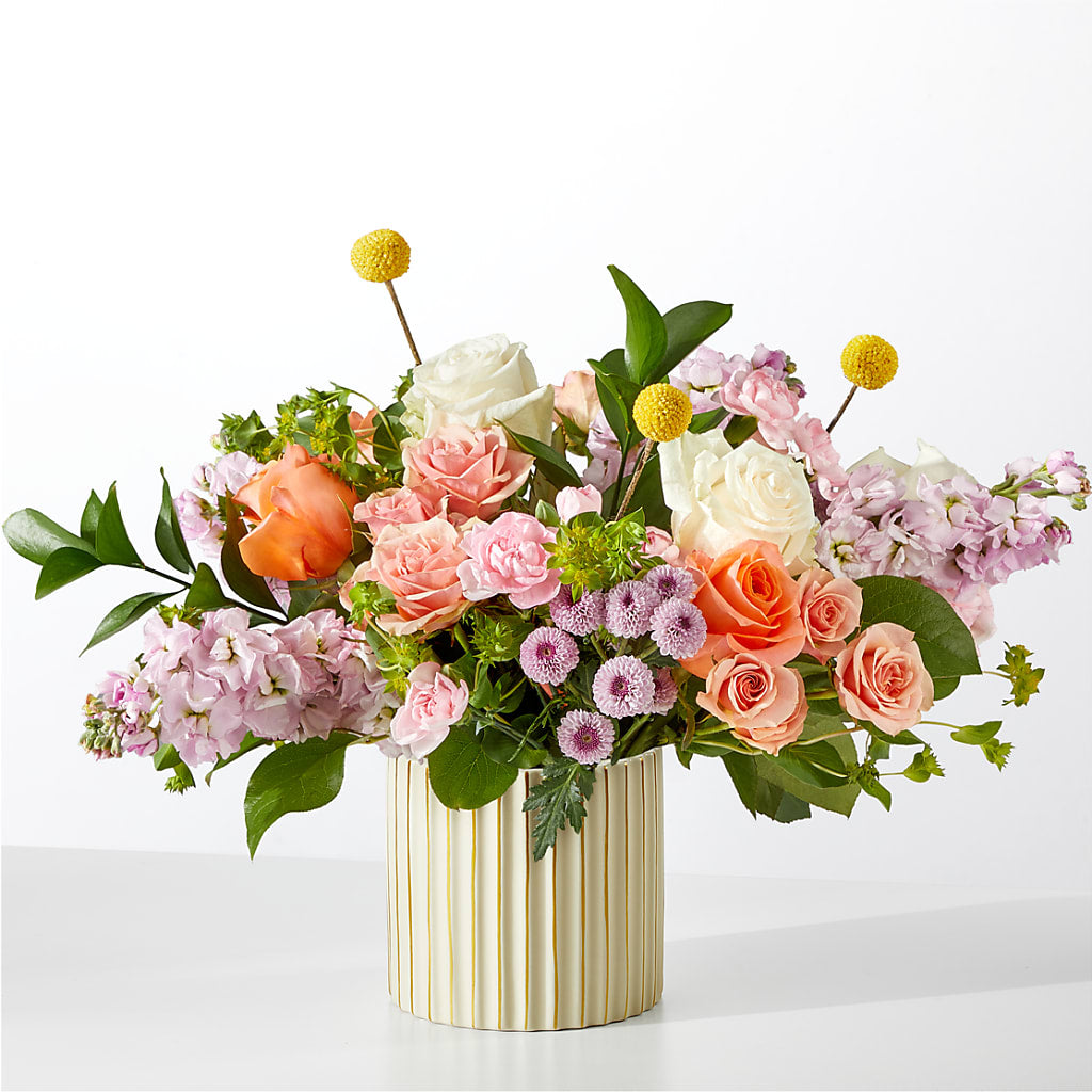 French Market Bouquet with Ivory Vase – Homestead Flower Company Inc, Homestead FL