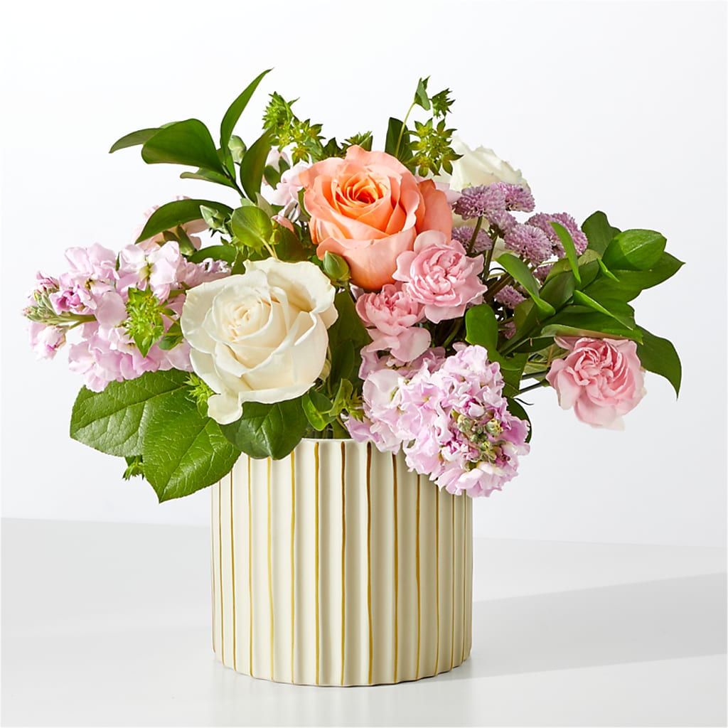 French Market Bouquet with Ivory Vase – Homestead Flower Company Inc, Homestead FL