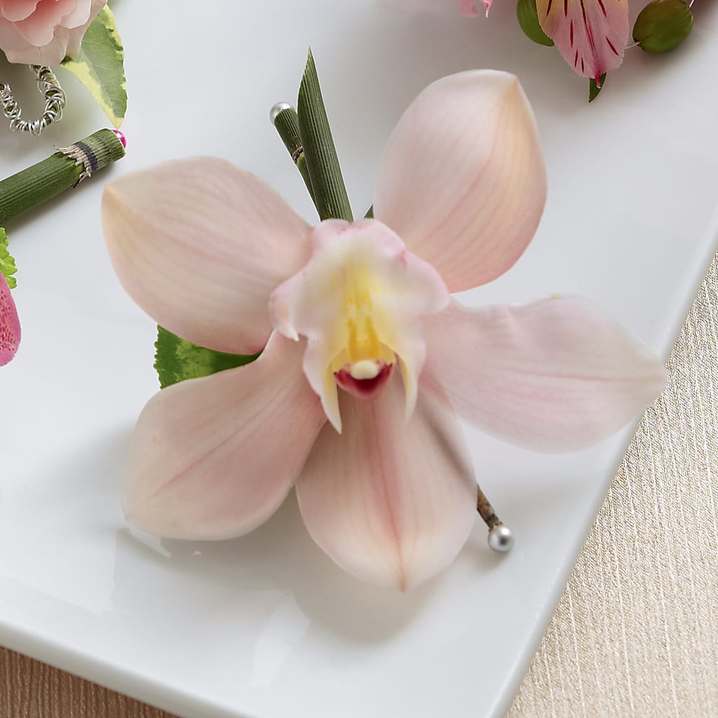 Pink Cymbidium Boutonniere – Homestead Flower Company Inc, Homestead FL