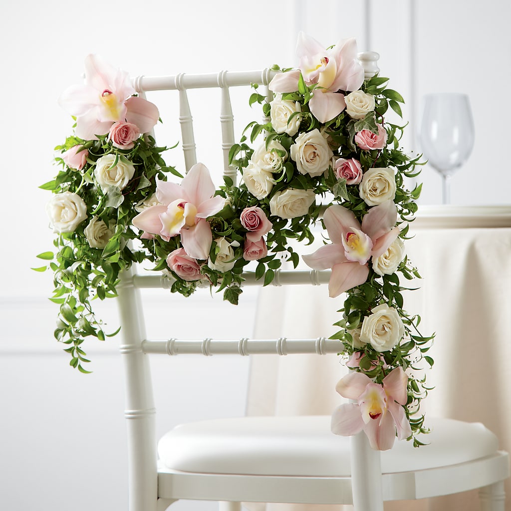 Orchid Rose Chair Décor – Homestead Flower Company Inc, Homestead FL