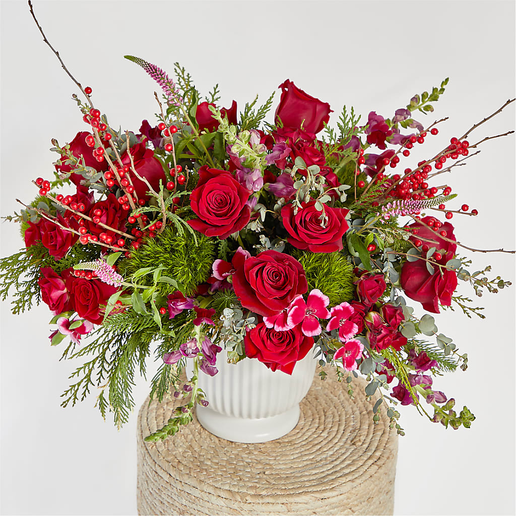 Big Red Bow Bouquet –  Homestead Flower Company Inc, Homestead FL