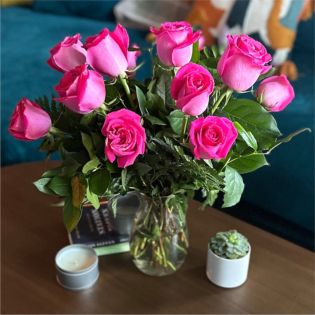 Long Stem Pink Rose Bouquet –  Homestead Flower Company Inc, Homestead FL
