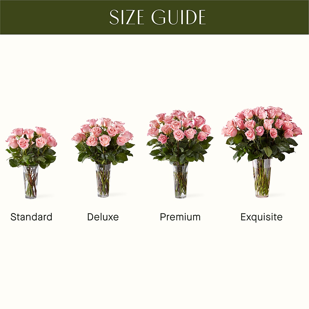 Long Stem Pink Rose Bouquet –  Homestead Flower Company Inc, Homestead FL