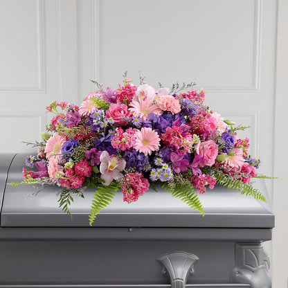Glorious Garden Casket Spray –  Homestead Flower Company Inc, Homestead FL