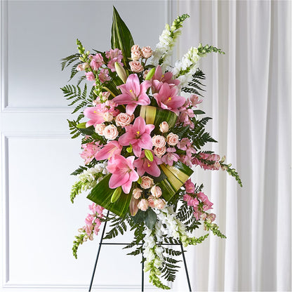 Elegant Embrace Standing Spray –  Homestead Flower Company Inc, Homestead FL