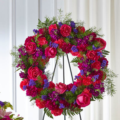 Calming Colors Wreath –  Homestead Flower Company Inc, Homestead FL