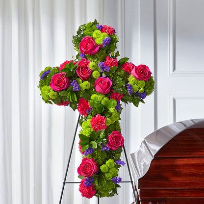 Tribute Rose Floral Cross –  Homestead Flower Company Inc, Homestead FL
