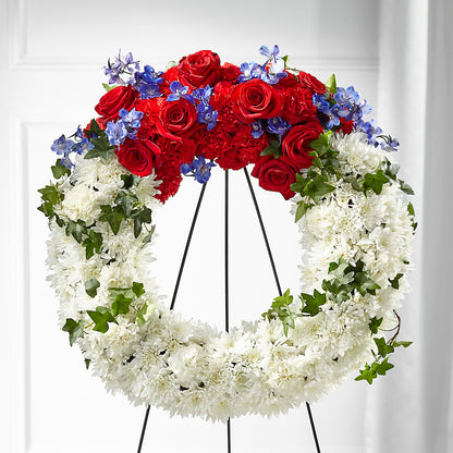 Patriotic Passion Wreath –  Homestead Flower Company Inc, Homestead FL