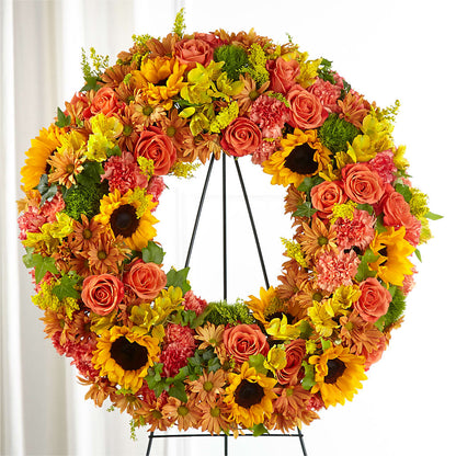 Autumnal Memories Wreath (Standard) –  Homestead Flower Company Inc, Homestead FL