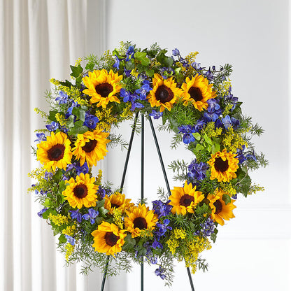 Bright Rays Wreath –  Homestead Flower Company Inc, Homestead FL