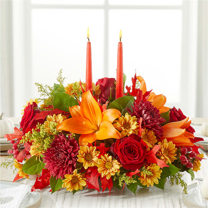 Autumn's Embrace Centerpiece –  Homestead Flower Company Inc, Homestead FL
