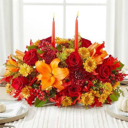 Autumn's Embrace Centerpiece –  Homestead Flower Company Inc, Homestead FL
