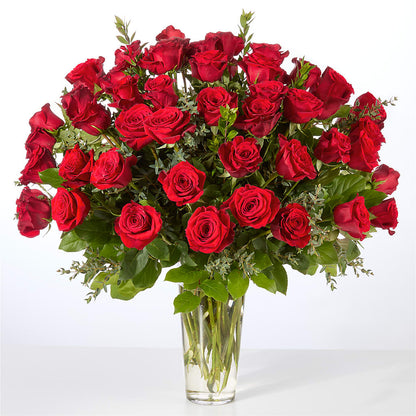 Forever Yours Fifty Stem Red Rose Bouquet –  Homestead Flower Company Inc, Homestead FL